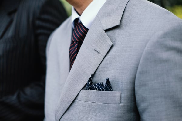 Men light grey suit-1