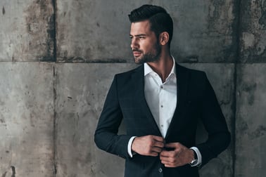men in blacksuit